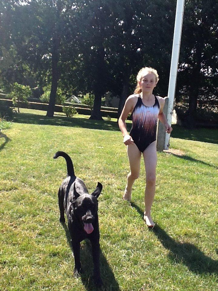 Labrador retriever Ricko - Ricko og mig leger i haven på en varm sommerdag : ) 2014 billede 8