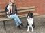 Border collie Kato - Mig, Kato og Ida hygger.