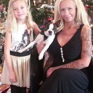 Boston terrier Carried with pride (LUNA)