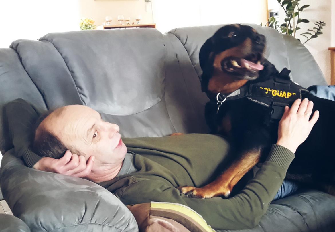 Rottweiler Leland de Sade-ness - Himmelhund - Sade sammen med min mors mand. De er meget glade for hinanden.  billede 35