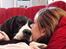 Grand danois Lucia ¤RIP¤ - Ligger og putter i sofaen...