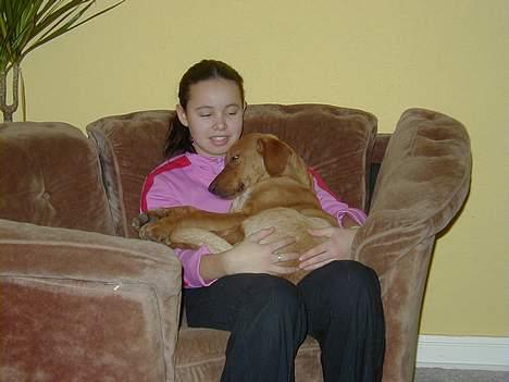 Blanding af racer Rynke - Rynke og mig da vi var LIDT yngre.. :P I det her øjeblik fik jeg overtalt mine forældre om at det var ham vi skulle beholde! billede 4