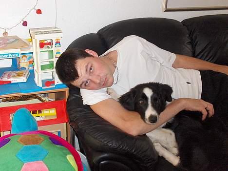 Border collie Charlie - min far og mig billede 12