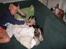 Løwchen Mille - død 19/9-2007!! - Morten og Mille hygger i sofaen