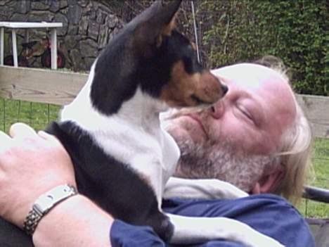 Basenji Bonnie  - Bonnie  og  Klaus    hygger   billede 1