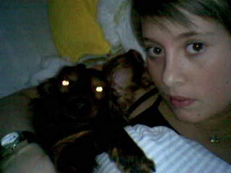 Dværggravhund Oscar - Ligger i Mors arme:) billede 9