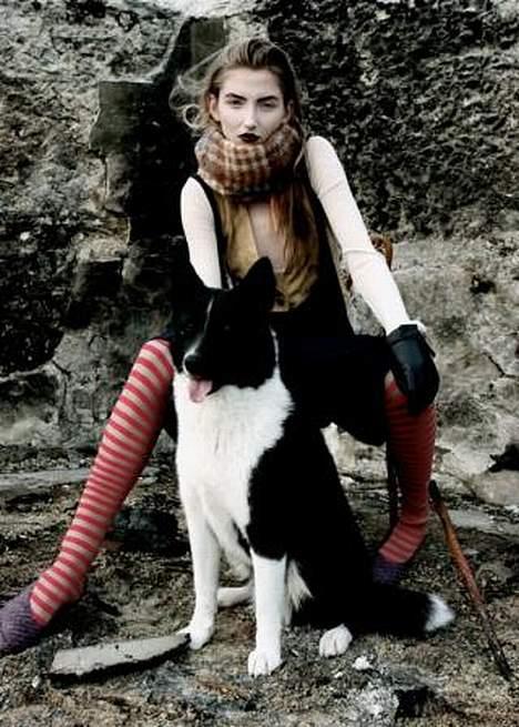 Karelsk bjørnehund Lucka - Lucka som fotomodel i Eurowoman (dec. 2006) billede 3