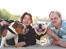 Engelsk bulldog Hertha. R.I.P 26-06-2012 - På stranden med Betty og mine ejer