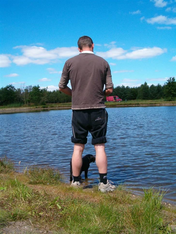 Blanding af racer Zigi (død 11/5-16) - Jeg hjælper far med at holde øje i vandet, når vi er på fisketur! Juli 2007 billede 11