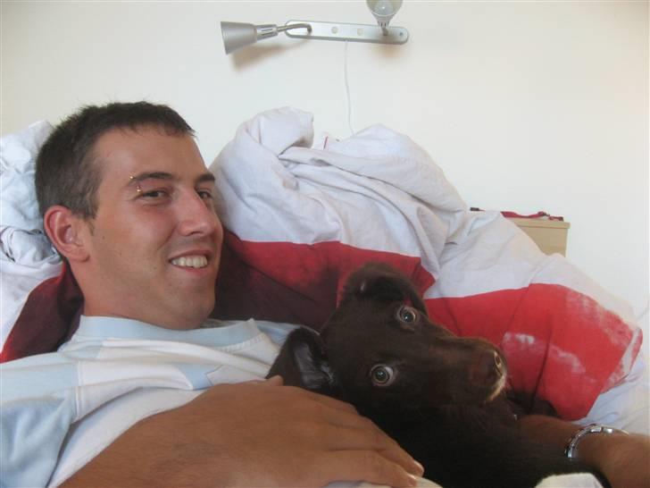 Blanding af racer Jawa - Mig og min far i sengen :) billede 6