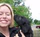 Flat coated retriever Fia (Kennelnavn Honey) 