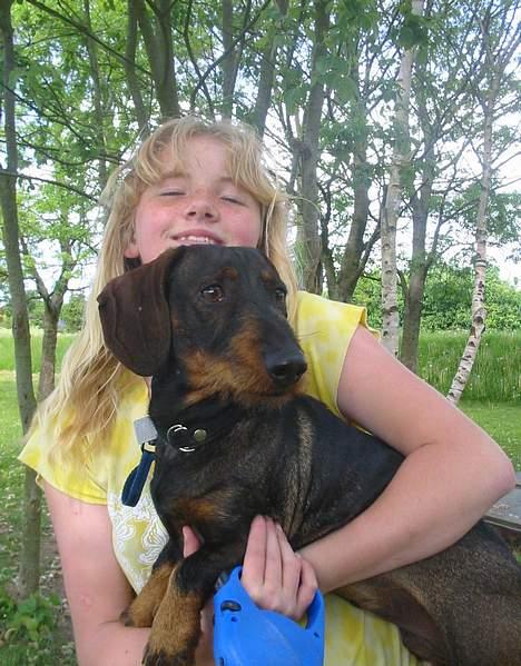 Gravhund Frodo - Her er det mig og Frodo sammen :D (Foto: Lena E.) billede 6