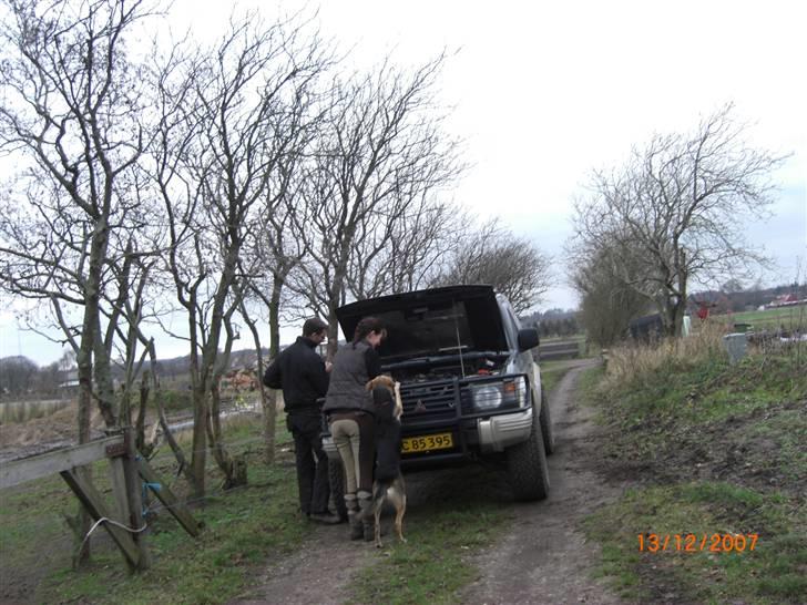 Blanding af racer Buffy  - Her er jeg sammen med far og mor. Vi laver bil :) billede 2