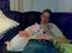 Blanding af racer Zimba - Ligger og hygger i sofaen sammen med Peter.. 