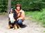 Berner sennenhund Nadia - (død 2007) - Nadia og mor i hundeskoven i Næstved.