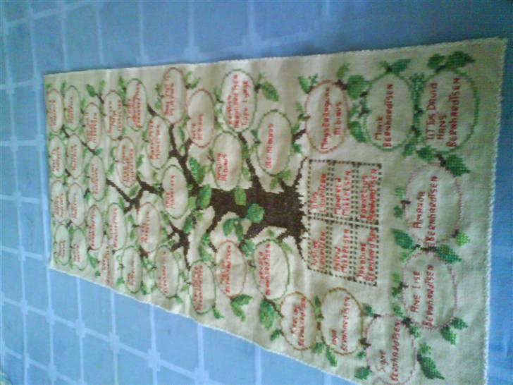 Kreativ - Stamtræ min mor og jeg lavede det i sommers billede 12