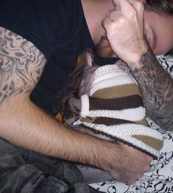 Sphynx Lukaz - Jonas og Lukaz får sig en lur :p  billede 12