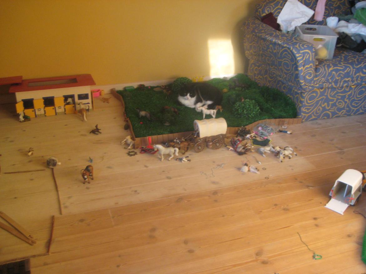 Huskat Knirke - Hun slappede i på folden i mir scleich landskab/ stutteri ;)  billede 7