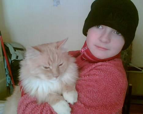 Maine Coon trold - mig og en af mine ejer billede 7