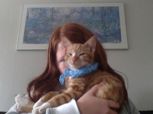 Huskat Garfild - Nyt hjemmelavet halsbånd:) Cute<3 billede 7