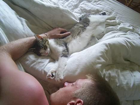 Huskat Nuggi - her sover min far og jeg billede 6