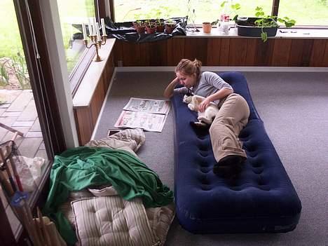 Huskat Arnold - Arnold læser avis med sin mor. billede 6