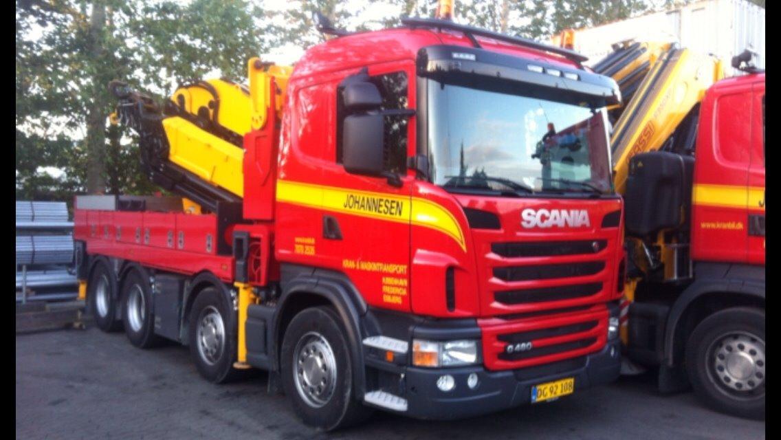 Johannesen Kran - Scania G480 8X4 med Effer 1250 kran billede 1
