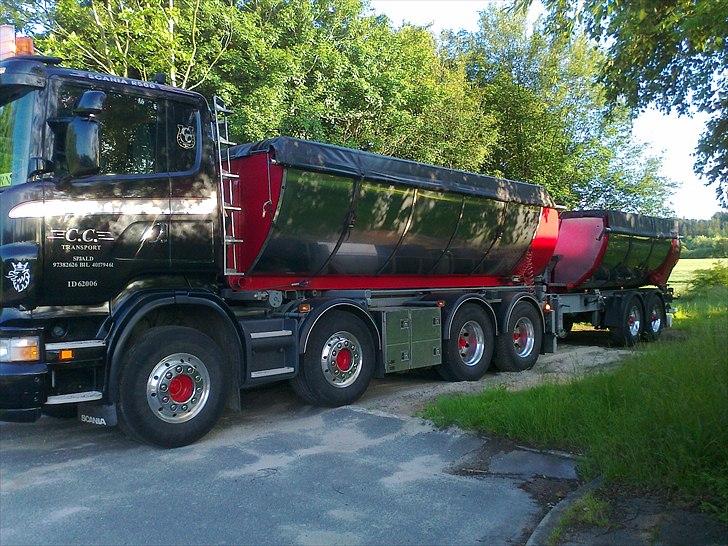 C. C. transport Spjald - Her er hele trækket så,, det er planen det skal laves om til en 3 akslet kærre pga. de nye vægt regler billede 4
