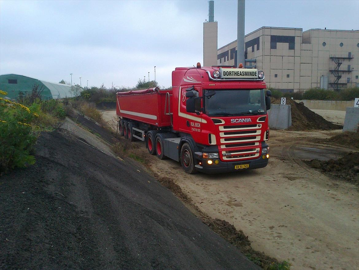 Scania R500  - jord fra horsens til århus havn billede 17