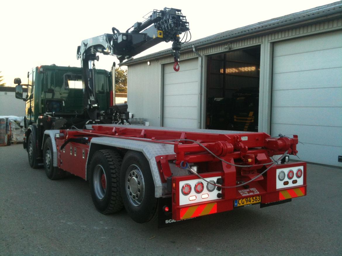 Scania G 480 - Opticruise - I firmaet efter en vanskelig afhentning af bilen hvor flere ting ikke var monteret korrekt. billede 11