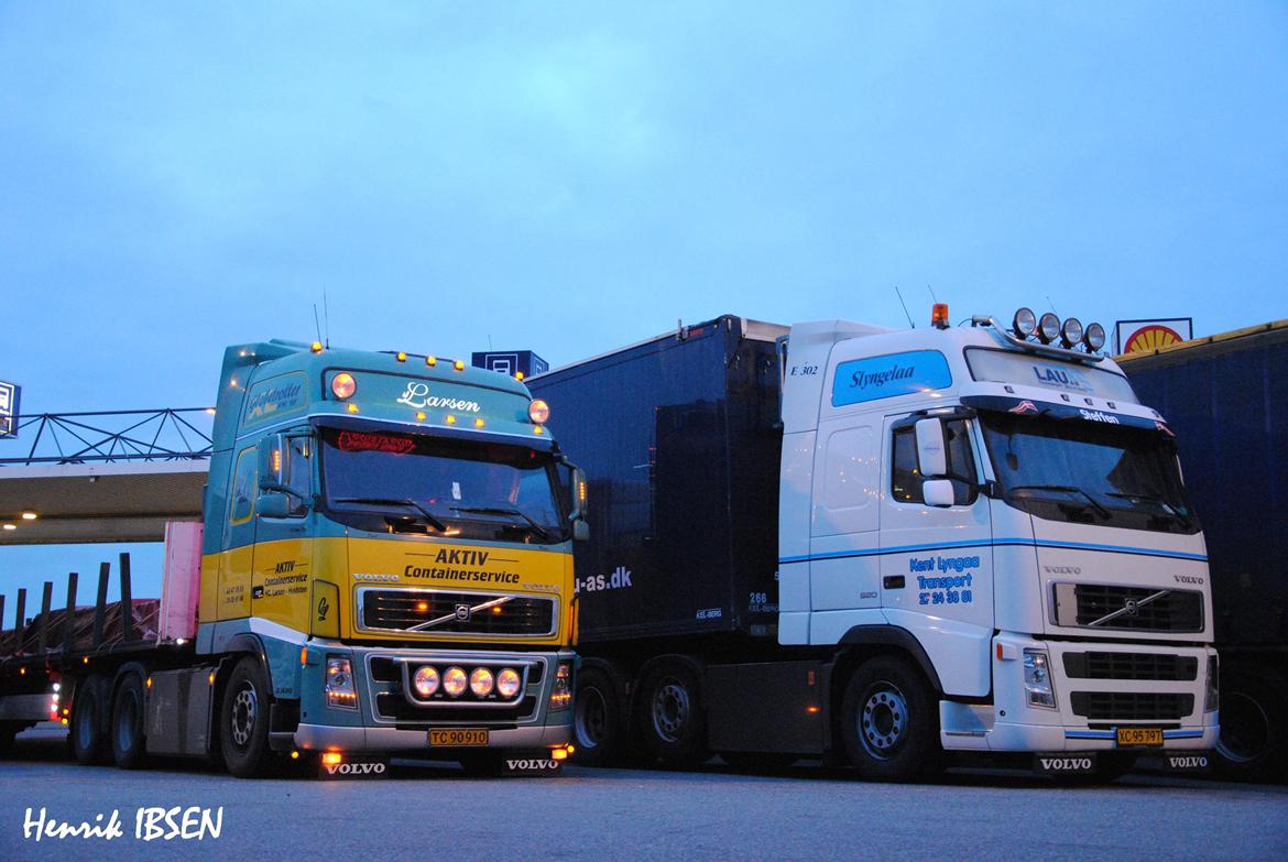 Volvo FH16 - DTC Vejle en tidlig morgen, hvor en kammerat holdt og sov billede 4