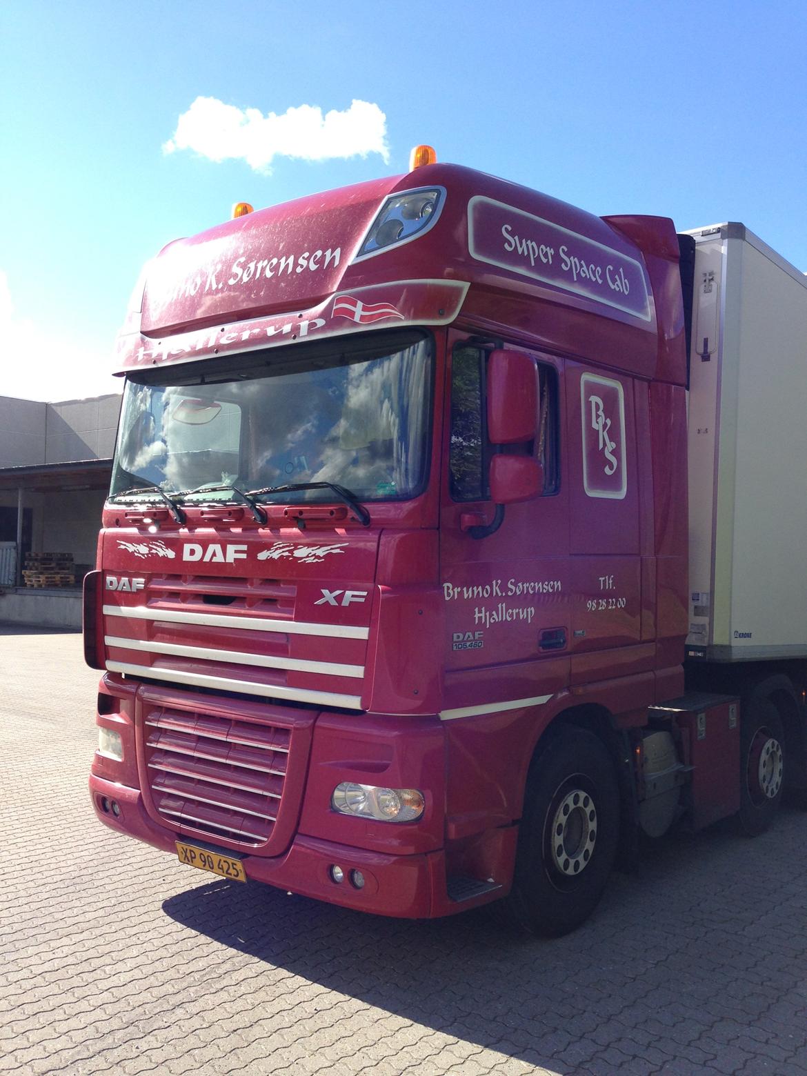 DAF XF 105.460 - Aflæsning af frost hos Fynbo Foods, Vrå. billede 2