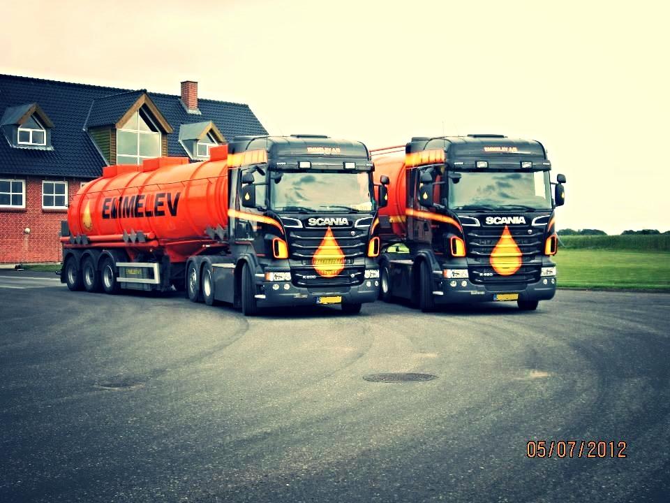 Scania R 480 - De to den gang nye lastbiler med nyvasket tralier billede 4