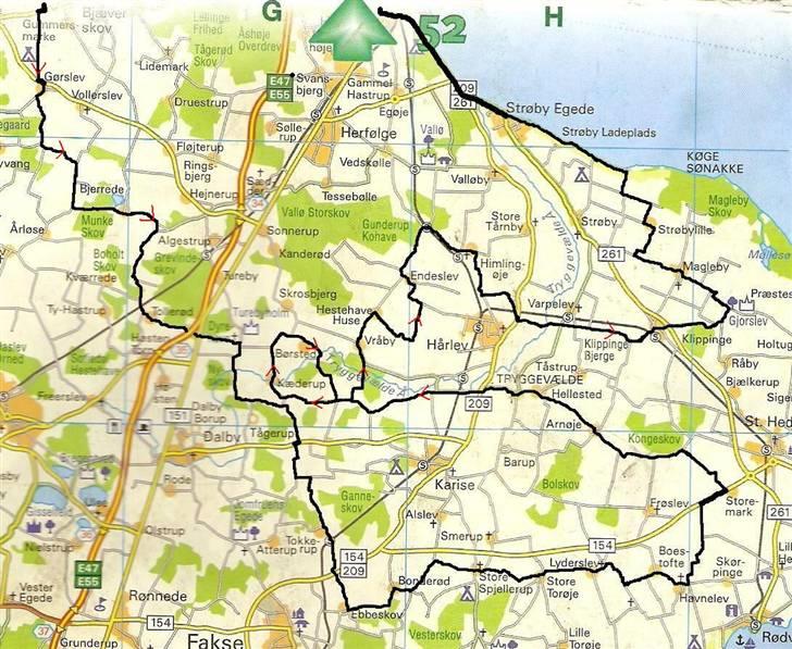 Rutekort Sjælland - Sydøst - Stevns 2 (2 kort) - Ca. 125 km billede 25