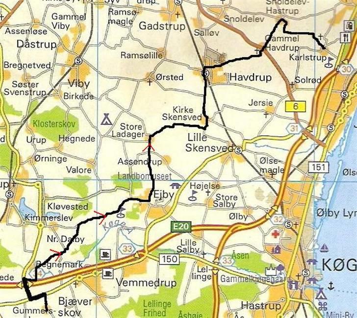 Rutekort Sjælland - Syd 2 d billede 20