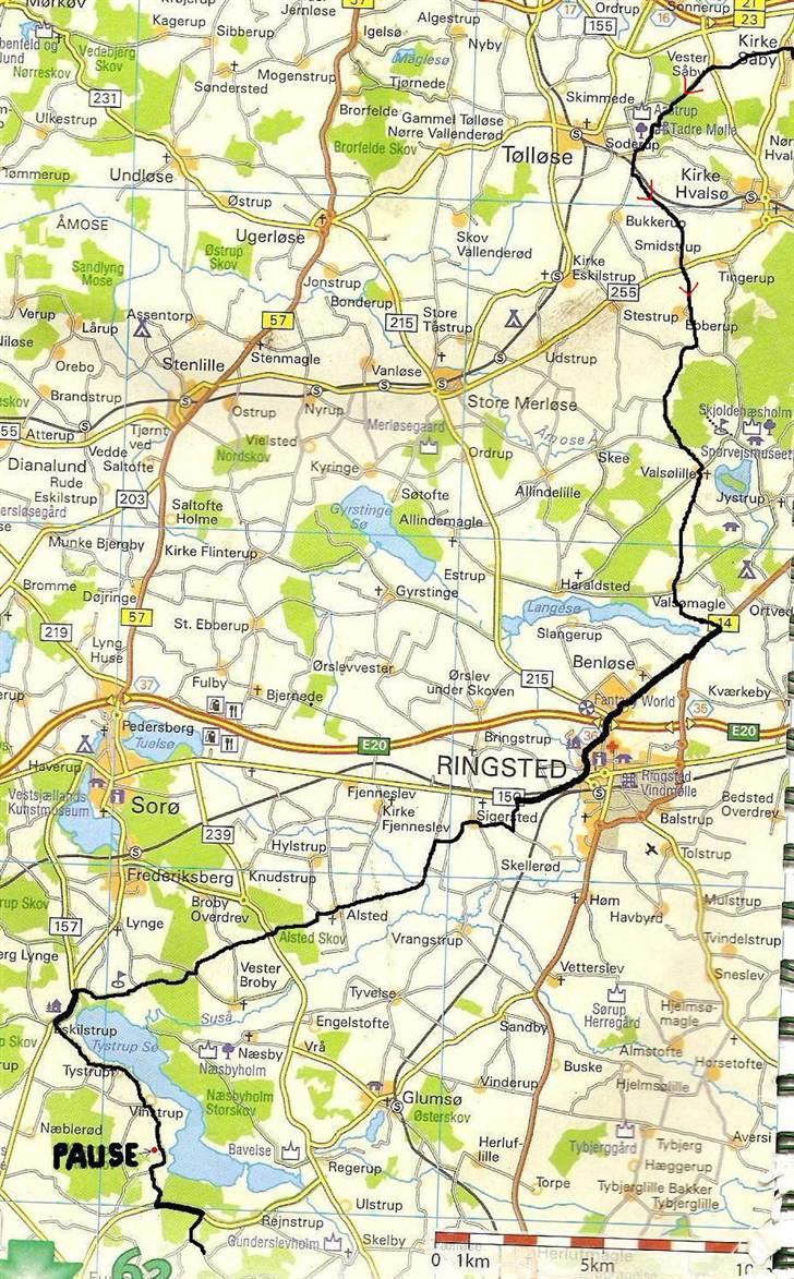 Rutekort Sjælland - Syd 1-4 a billede 17