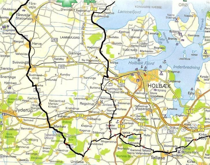 Rutekort Sjælland - Nordvest 2 a - Vig (3 kort) - Ca. 120 km billede 8