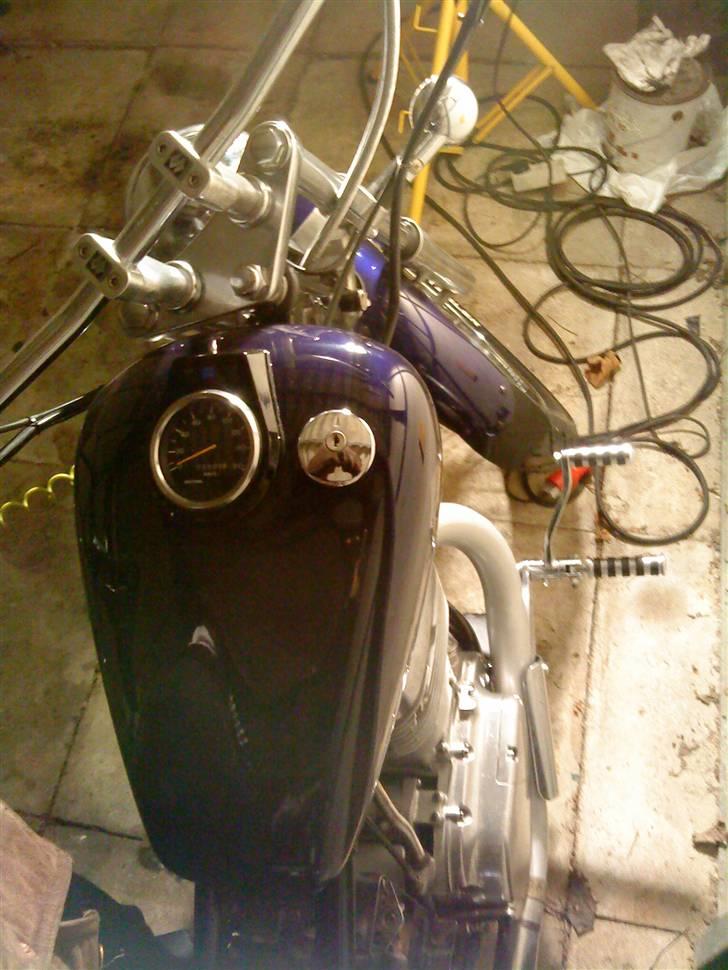 LS650 - Er ultra glad for mit nye speedometer look :o) Shiney BLACK !! billede 126