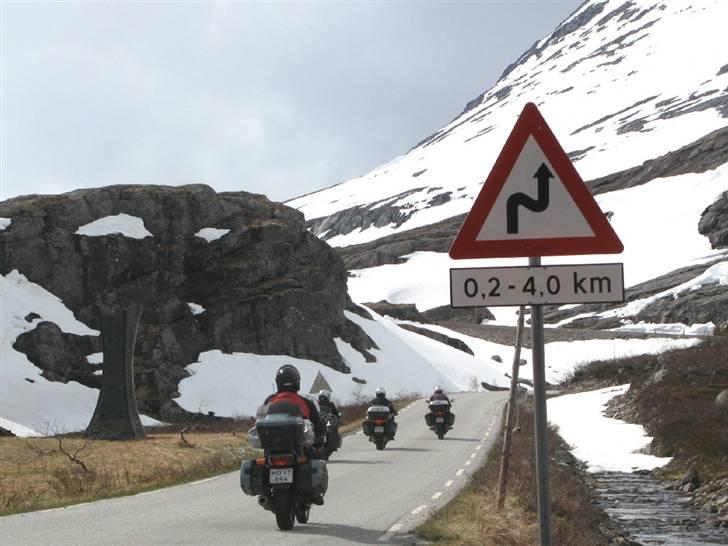 Norge Klanen indtager Polarcirklen - Sådan et skilt er lige noget for motorcyklister med hang til kurver og nedlægninger! billede 37