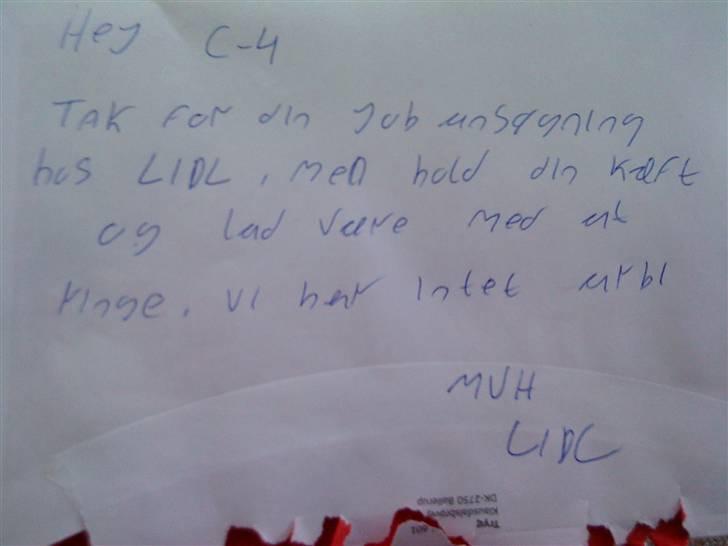 Jobansøgning hos LIDL billede 1