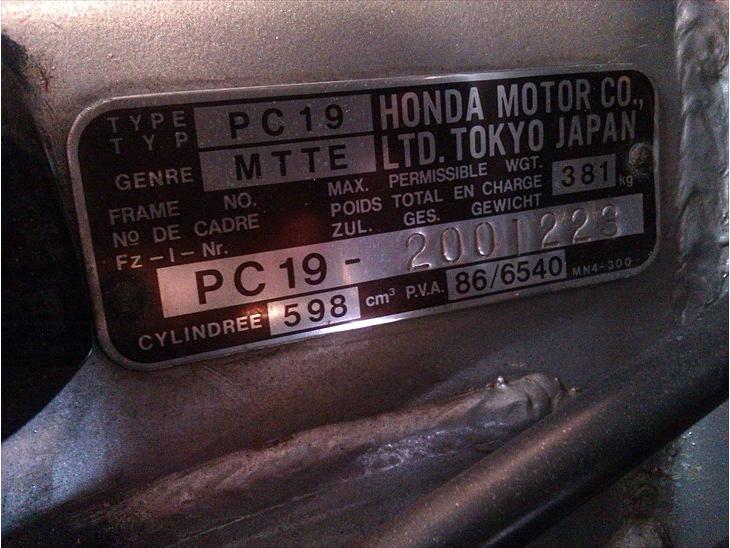 Honda CBR 600 F 1988 billede 0