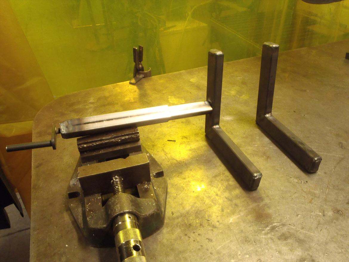 Hjemmelavet MC-lift - Forhjulsstrammer billede 14