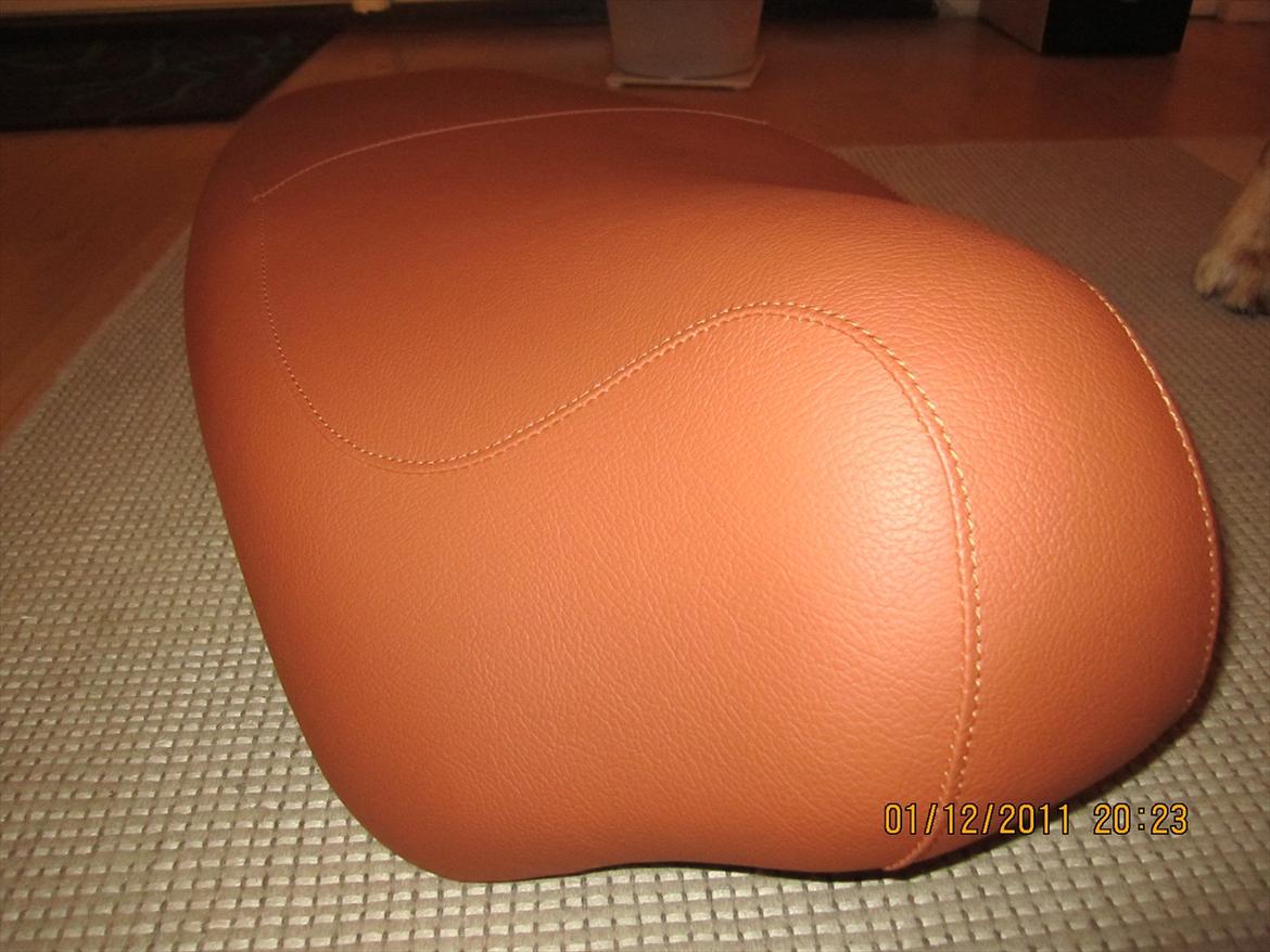 Aprilia Habana 125ccm - retrofit - Farven er varmere i virkeligheden, det bliver samme farve jeg bruger som "stafferinger! i lakeringen.. billede 46