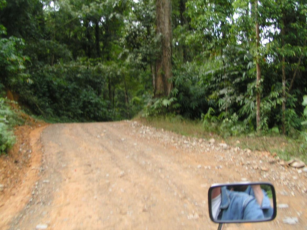 Thailand rundt på MC  - Hvad gemmer sig bag næste sving, og fordi man kører på en Shadow, så bliver der også kørt Offroad, om ja der er nogen verdens Traveller der lige kikker lidt extra når man mødes 50 km ude af en grusvej sti oppe på bjerget, det er ganske få veje hvor vi har måtte opgive at køre vider på  billede 75