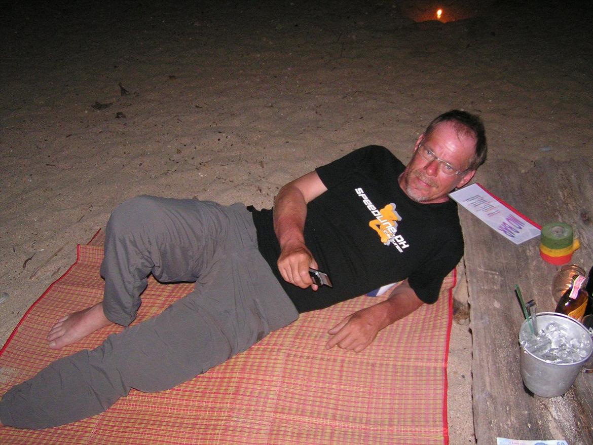 Thailand rundt på MC  - På starandbar  billede 196