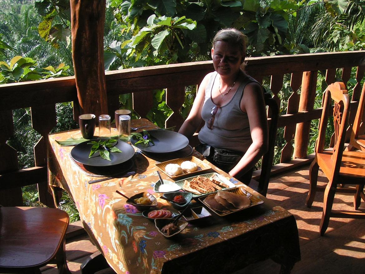 Thailand rundt på MC  - Morgen mad lang langt ude i ingenting, Ok ikke  billede 229