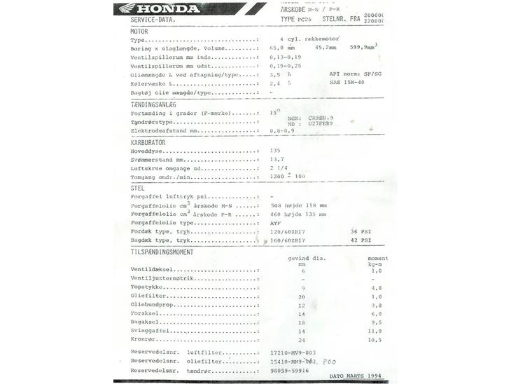 CBR 600F pc25 billede 0