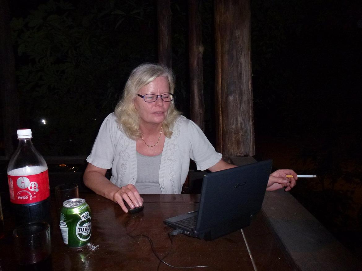 Thailand rundt på MC  - Ja da vi har taget en Mini PC med på ferie første gang, og der er næsten fri WiFi alle steder  billede 257