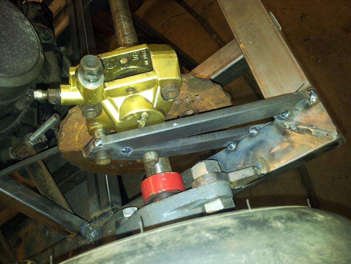 Gokart Honda VT500 - Første bremse, dobbelt stemplet brembo bremse fra en scooter. billede 20