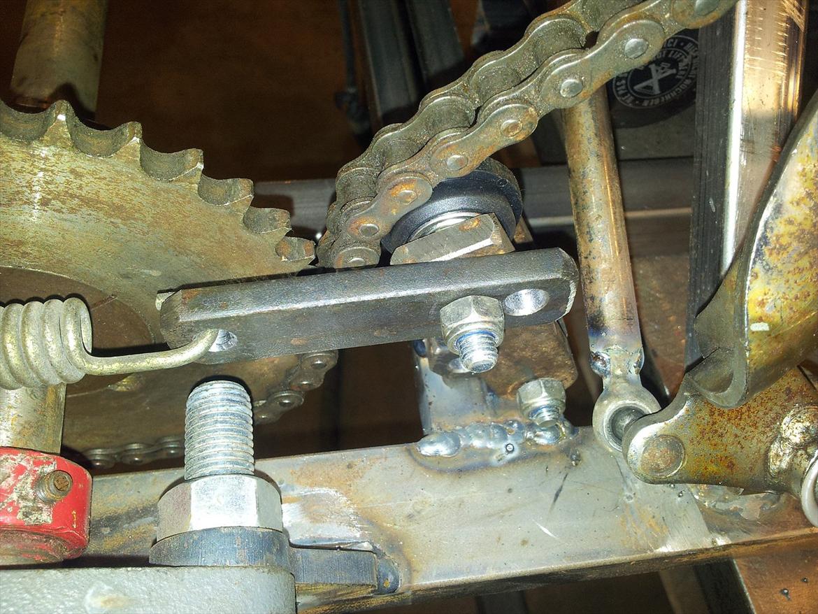 Gokart Honda VT500 - Første kædestrammer.. Nej, det var ikke så godt.. 
 billede 22